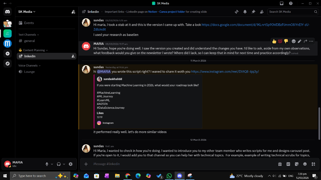 Discord Feedback